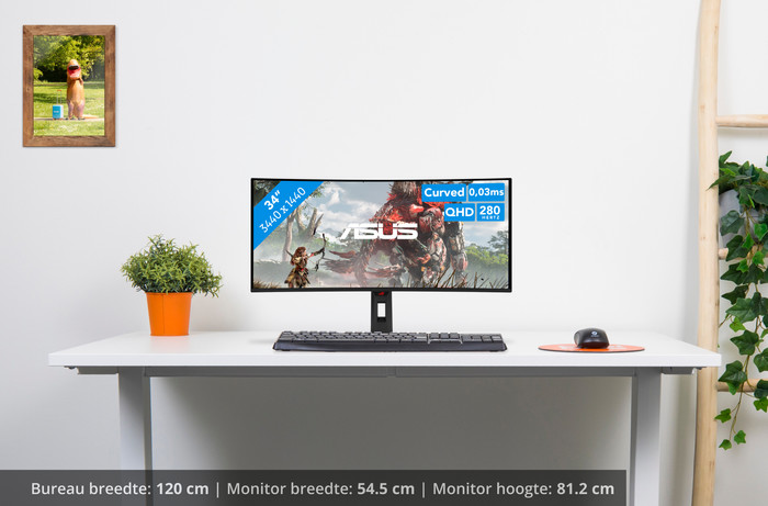 ASUS ROG Strix XG34WCDMS QD-OLED Curved visual Coolblue 1