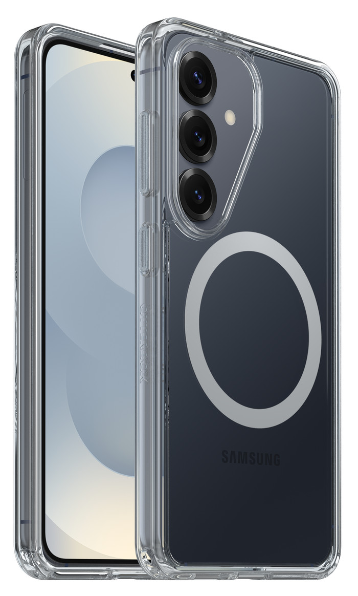 OtterBox Symmetry Samsung Galaxy S26 Back Cover with Magnet Transparent front
