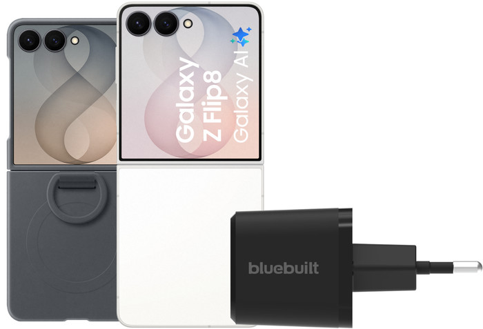 Samsung Galaxy Z Flip 8 256GB Wit 5G + Accessoirepakket Main Image