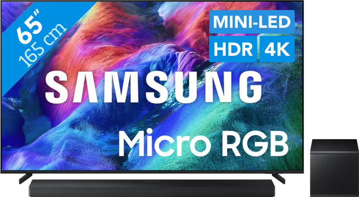 Samsung Micro RGB 65" R85H (2026) + Samsung HW-QS700F (2025) Main Image