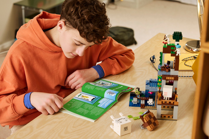 LEGO Minecraft Ghast-huis 21597 product in gebruik