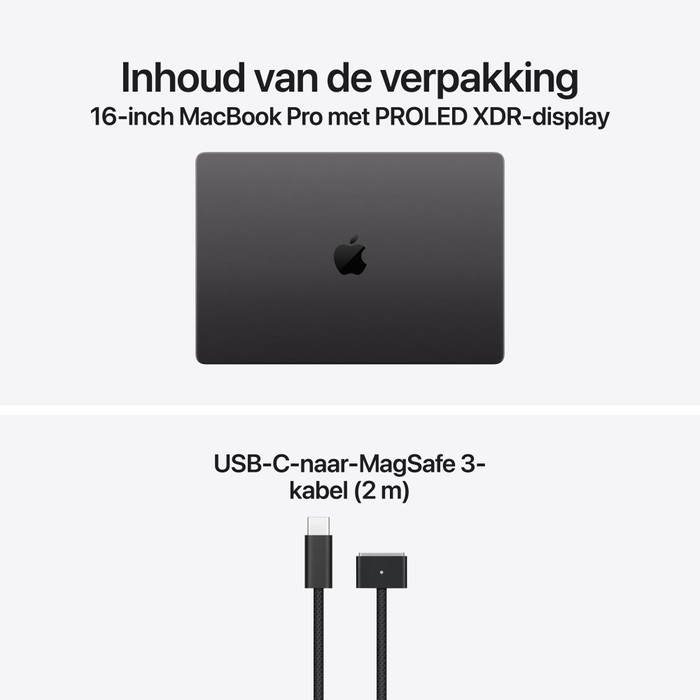 Apple MacBook Pro PROLED 16 inch M5 Max (18 CPU / 40 GPU) 48GB/2TB Zwart QWERTY visual leverancier