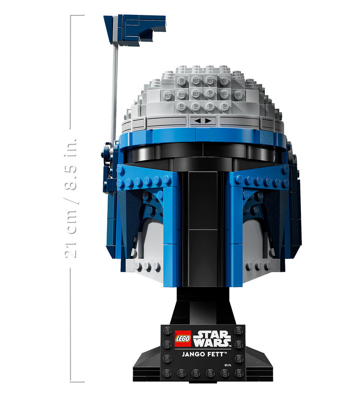 LEGO Star Wars Jango Fett Helmet 75408 detail