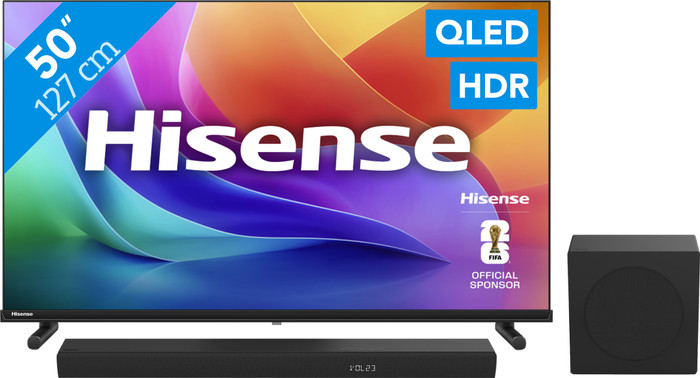 Hisense QLED 50" A59S (2026) + Hisense HS3100 Main Image