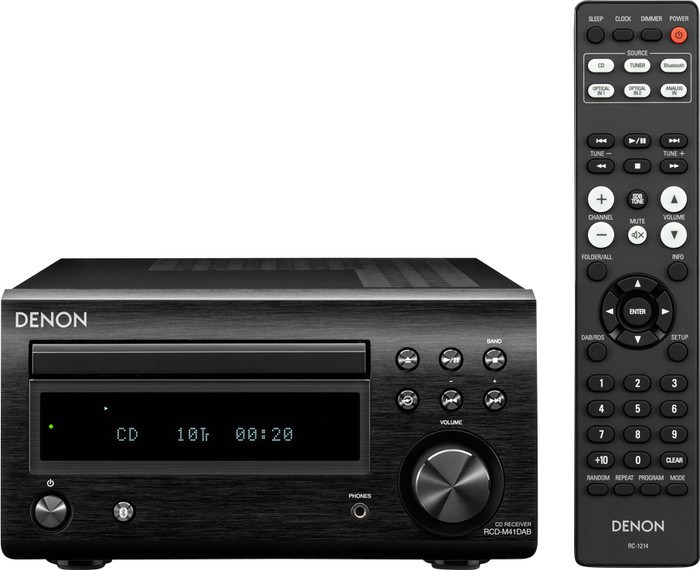 Denon D-M41DAB Black front