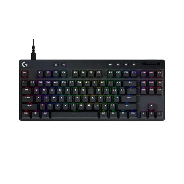 Logitech G Pro X TKL Rapid Gaming Keyboard Black QWERTY product in use