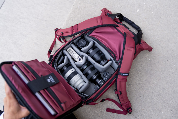 WANDRD Essential Plus Camera Cube V2 product in gebruik