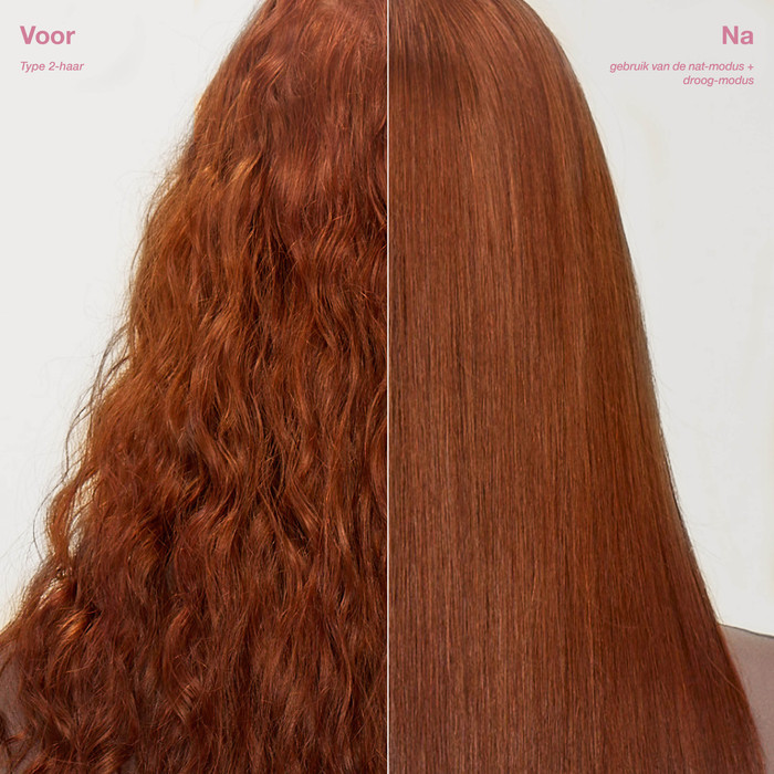 Shark SilkiPro Straight HT401EUPK Rose Petal product in gebruik