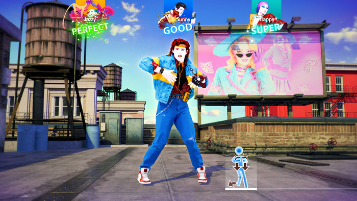 Just Dance Decades of Hits Nintendo Switch 2 product in use
