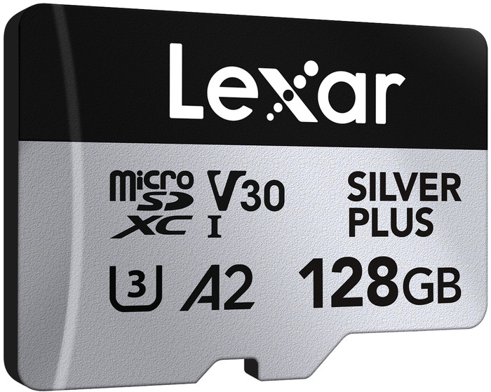 Lexar Professional MicroSDXC Silver Plus 128GB 150MB/s rechterkant