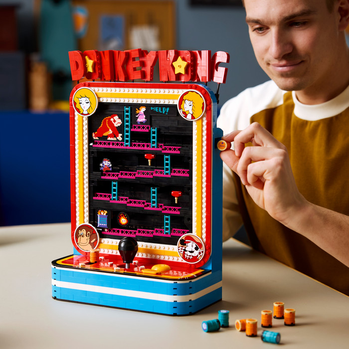 LEGO Super Mario Donkey Kong Arcadekast 72051 detail