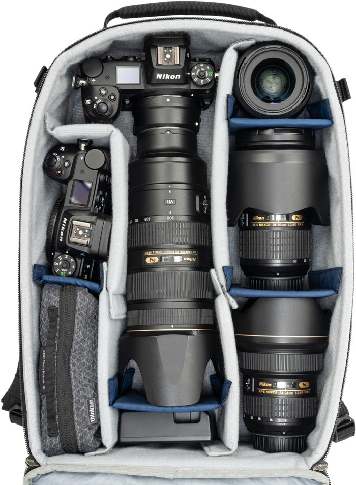 Think Tank Mirrorless Mover Backpack Cool Grey binnenkant