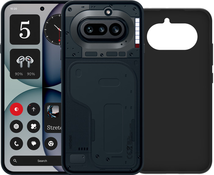 Nothing Phone (4a) 256GB Zwart 5G + BlueBuilt Back Cover Zwart Main Image