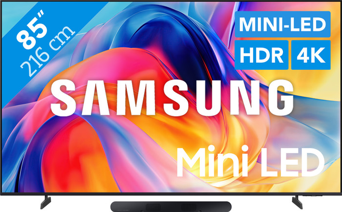 Samsung Mini-led 85" M73H (2026) + Samsung HW-S60D Zwart (2024) Main Image
