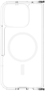 Just in Case Google Pixel 11 Pro Fold Back Cover met Magneet Transparant voorkant