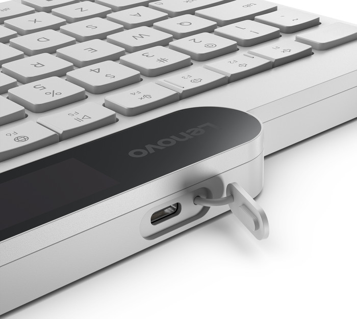 Lenovo 800 Self-Charging Bluetooth Toetsenbord QWERTY Wit detail