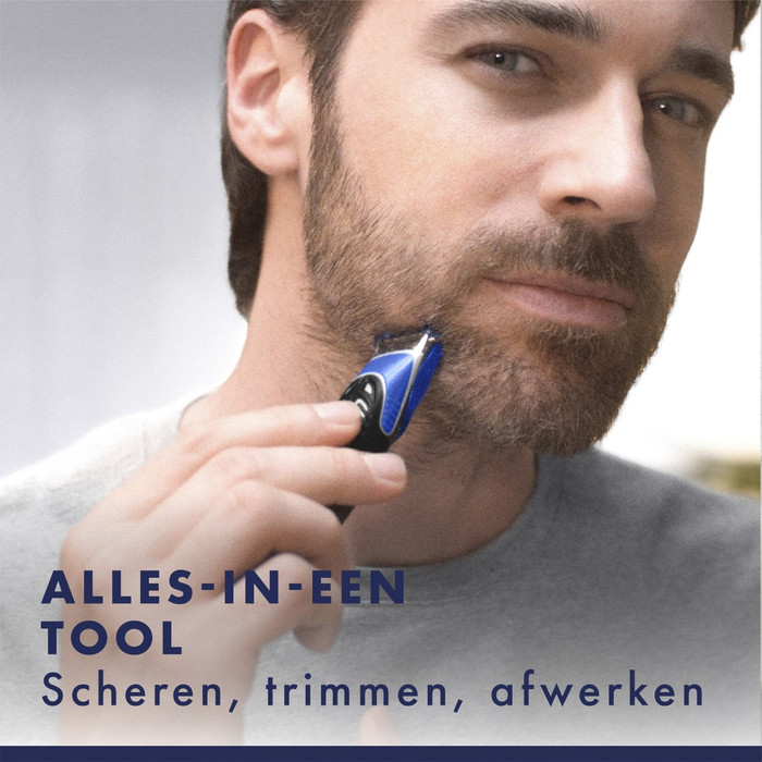 Gillette All In One product in gebruik