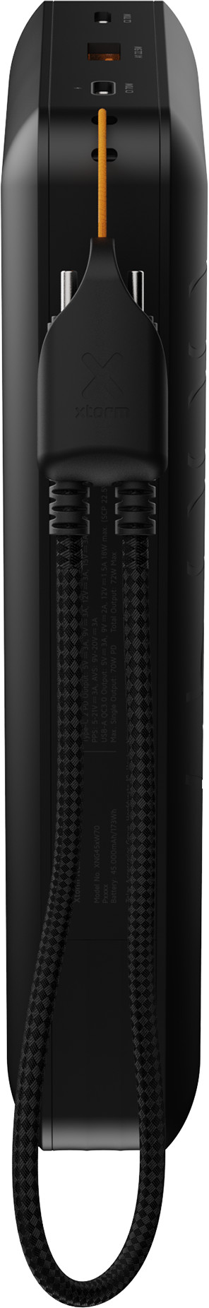 Xtorm NextGen 70W Powerbank 45.000mAh Zwart onderkant
