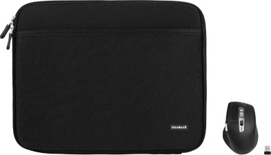 BlueBuilt Laptophoes breedte 30 cm 12-13 inch Zwart + Maximus Muis Main Image