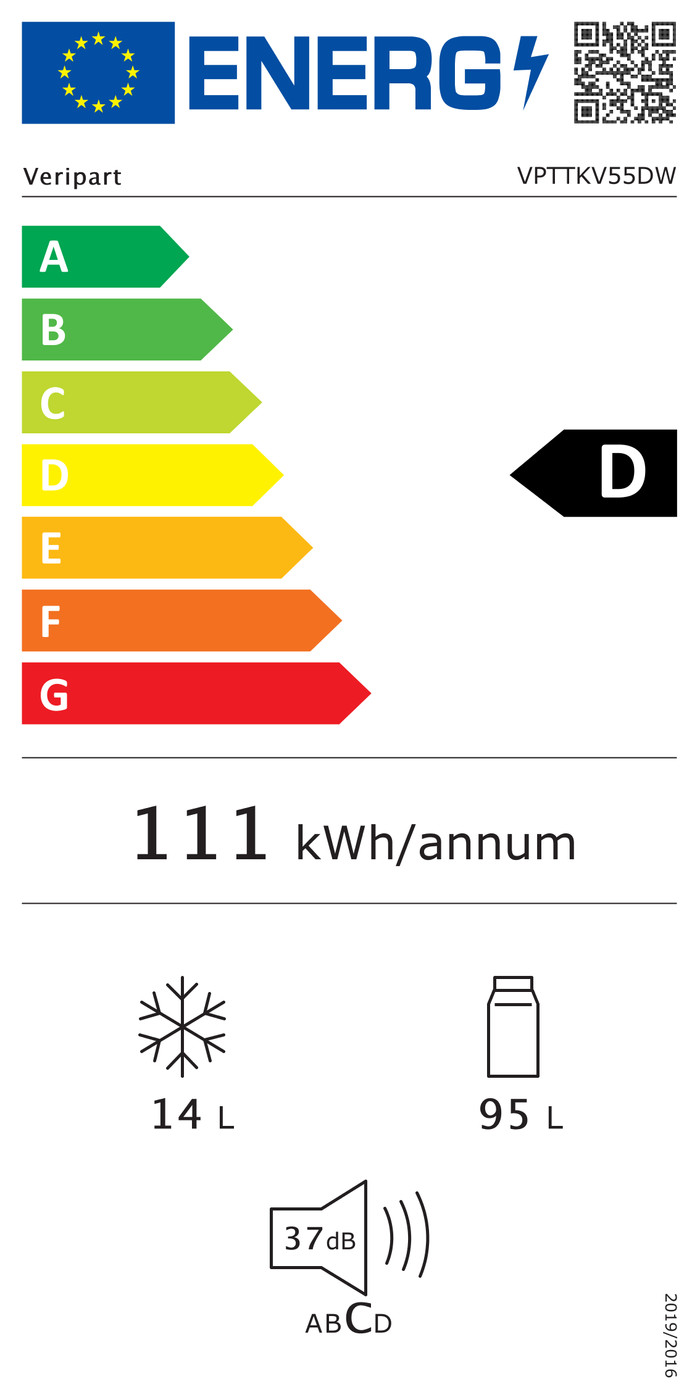 Veripart VPTTKV55DW energielabel