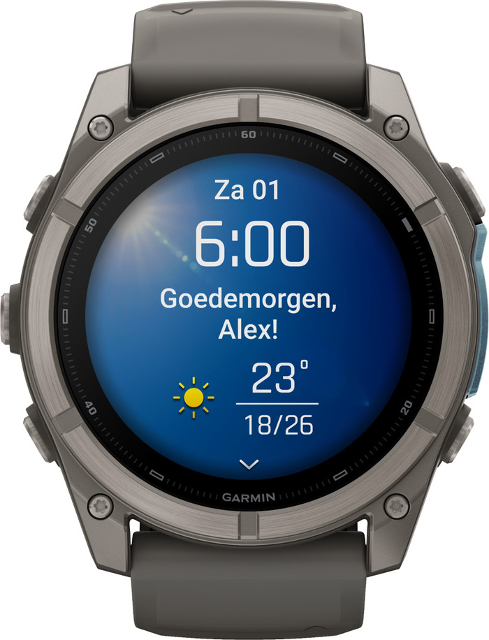 Garmin Fenix 9 Grijs 51mm voorkant