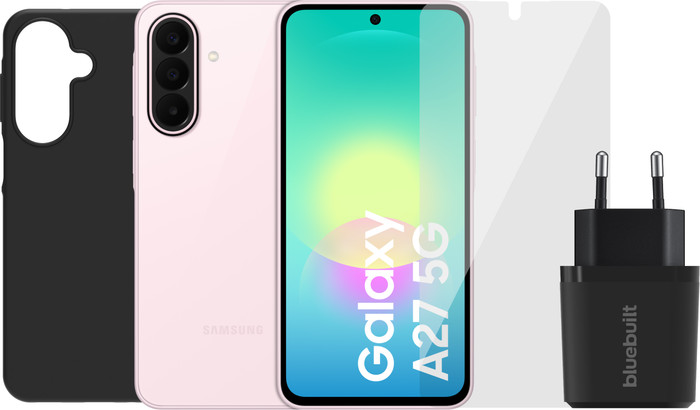 Samsung Galaxy A27 256GB Roze 5G + Compleet Accessoirepakket Main Image