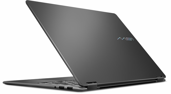 MSI Prestige 14 Flip AI+ D3MTG-049NL OLED QWERTY achterkant