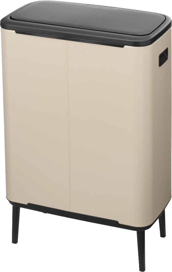 Brabantia Bo Touch Bin Hi Prullenbak 60 liter Soft Beige achterkant