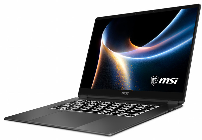 MSI Prestige N16 Flip AI+ OLED NVIDIA RTX Spark N1X C1XMT-037NLY QWERTY rechterkant