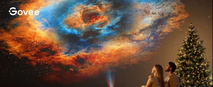 Govee Galaxy Light Projector 2 Pro product in gebruik