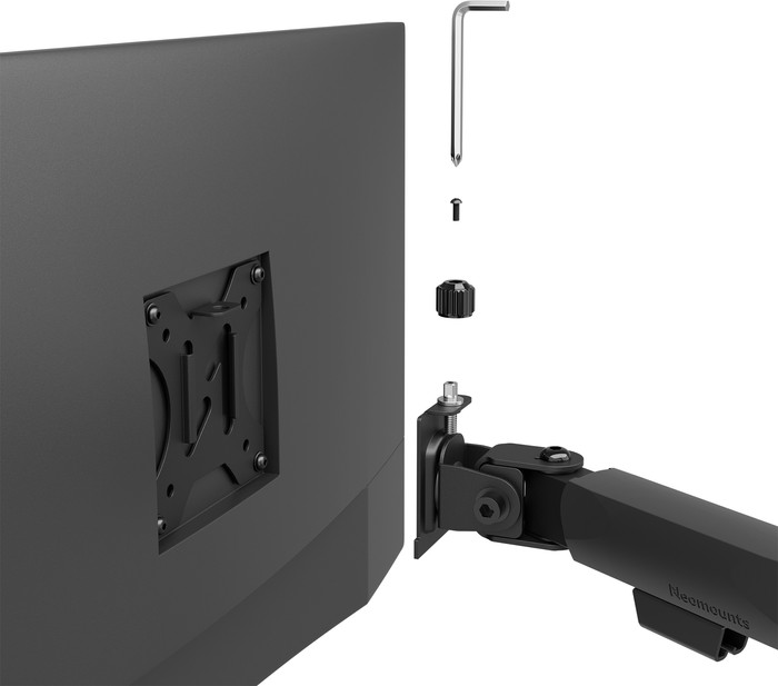 Neomounts NERO DS60-600BL2-2 Monitorarm Zwart detail