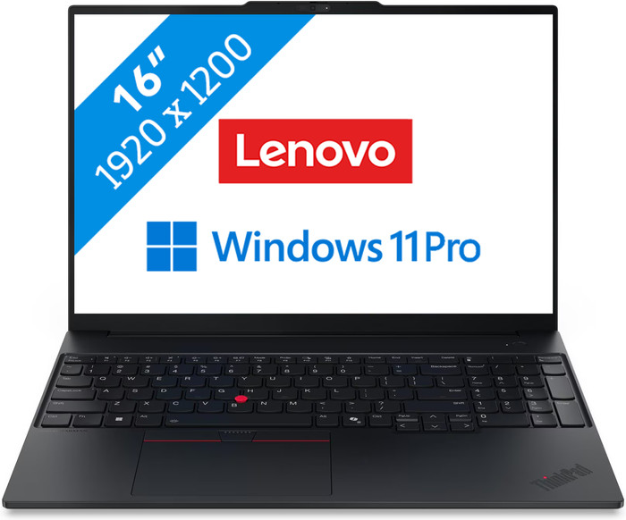 Lenovo ThinkPad E16 Gen 4 (Intel) Copilot+ PC - 21YC0079MH QWERTY Main Image