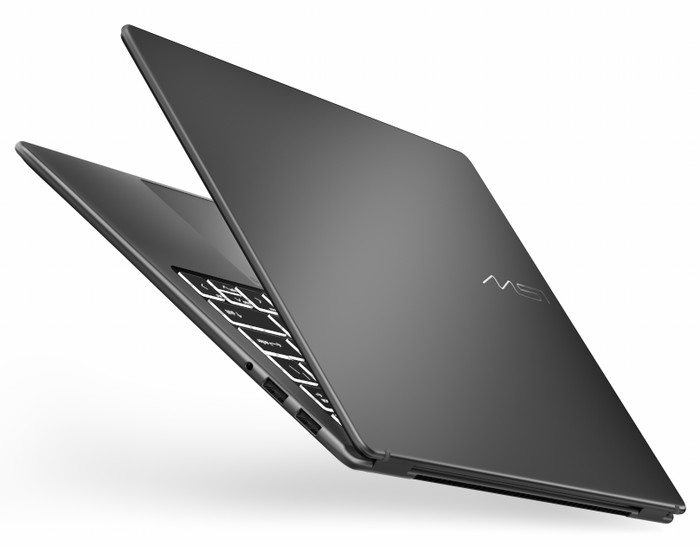 MSI Prestige 14 AI+ OLED D3MG-450NLN QWERTY achterkant