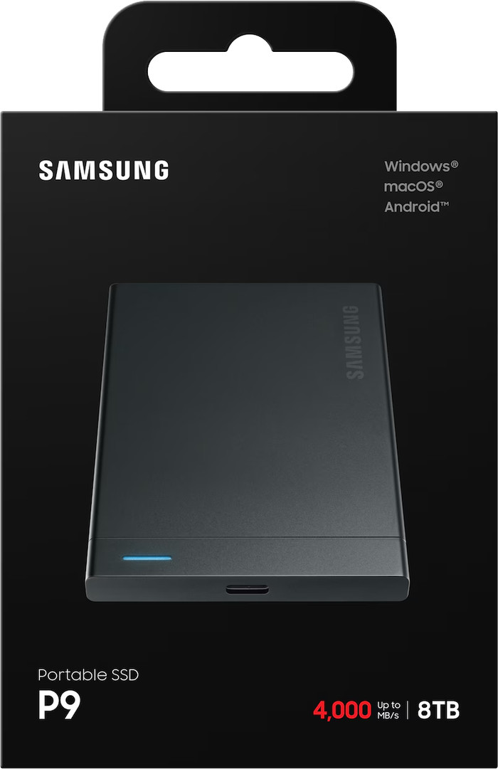 Samsung P9 Portable SSD 8TB verpakking