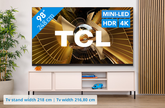 TCL SQD Mini-LED 98 inches X11L (2026) visual Coolblue 1