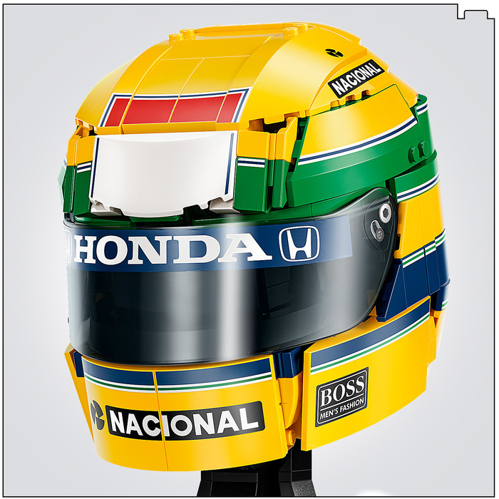 LEGO Editions F1 Ayrton Senna Helm 43024 product in gebruik