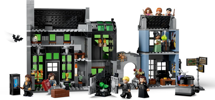 LEGO Harry Potter Verdonkeremaansteeg Tovenaarswinkels 76471 detail