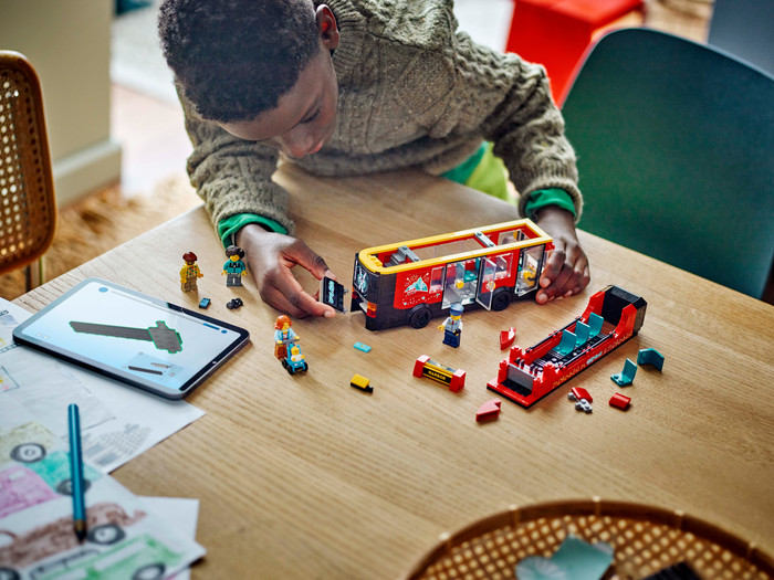 LEGO City Red Double-Decker Sightseeing Bus 60407 product in use