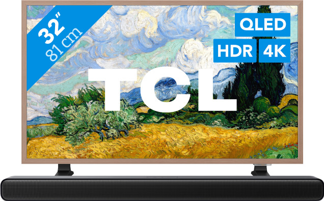 TCL QLED 32" A400 Pro (2026) + TCL S45H 2.0 Soundbar Main Image