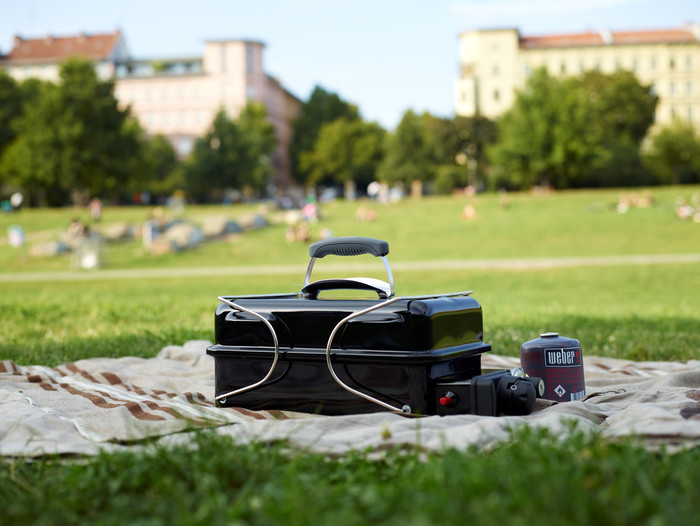 Weber Go-Anywhere Gas product in gebruik