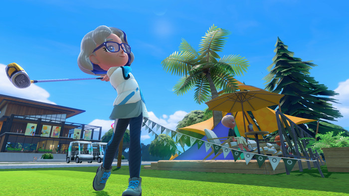 Nintendo Switch 2 + Nintendo Switch Sports Resort product in gebruik