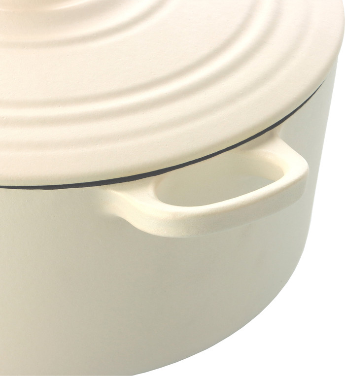 BK Bourgogne Braadpan 24 cm Cream White detail