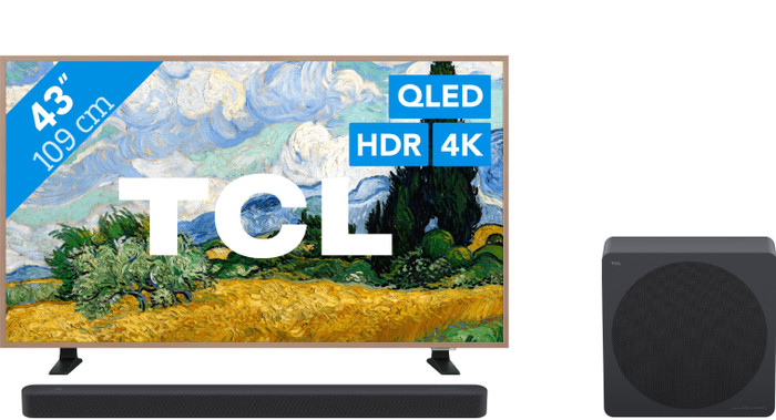 TCL QLED 43" A400 Pro (2026) + TCL A65K Main Image
