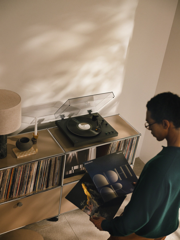 Sony PS-LX5BT Zwart product in gebruik