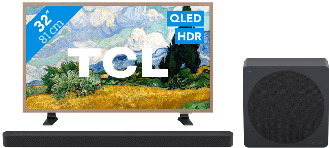 TCL QLED 32" A400 Pro (2026) + TCL A65K Main Image