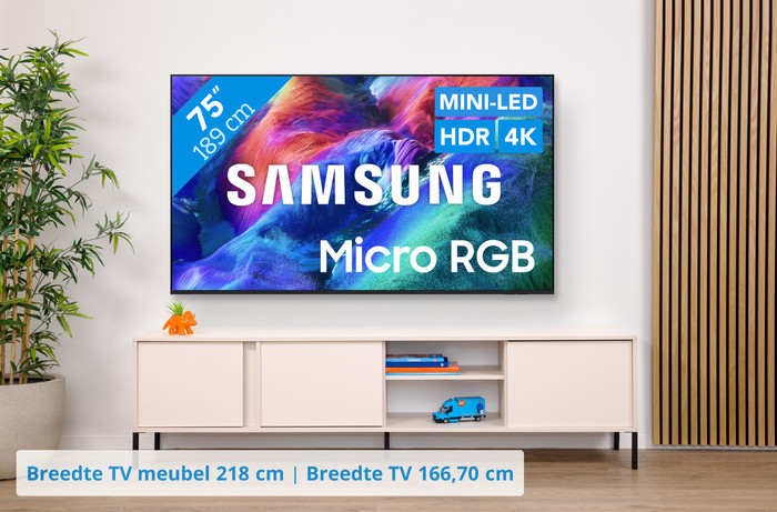 Samsung Micro RGB 75" R85H (2026) visual Coolblue 1