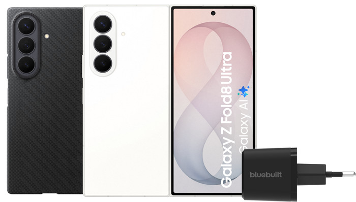 Samsung Galaxy Z Fold 8 Ultra 256GB Wit 5G + Accessoirepakket Main Image