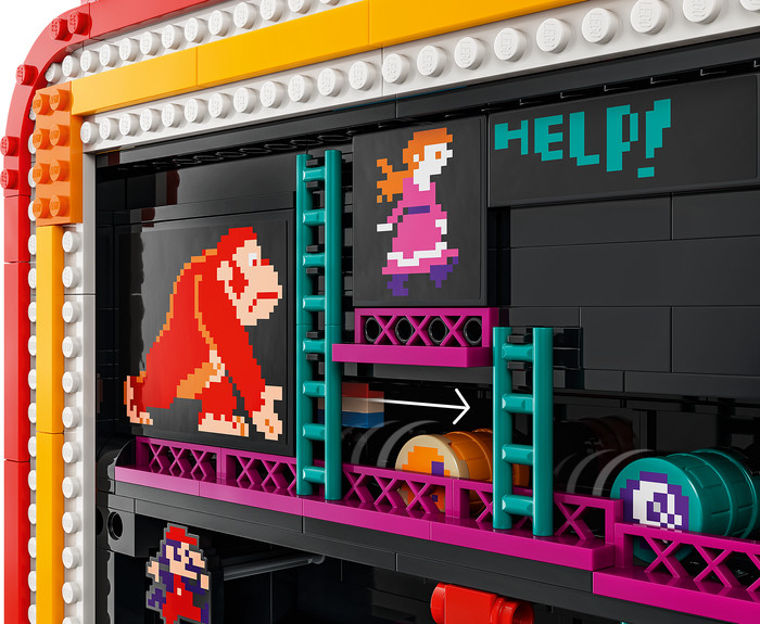 LEGO Super Mario Donkey Kong Arcadekast 72051 detail