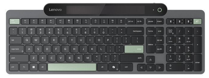 Lenovo 800 Self-Charging Bluetooth Keyboard QWERTY Black Main Image