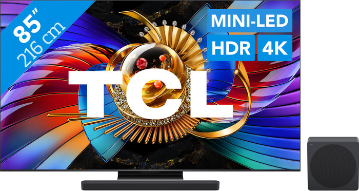 TCL SQD Mini-led 85" 80L (2026) + TCL A65K Main Image